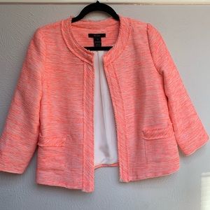 BCNU pink tweed blazer from Nordstrom